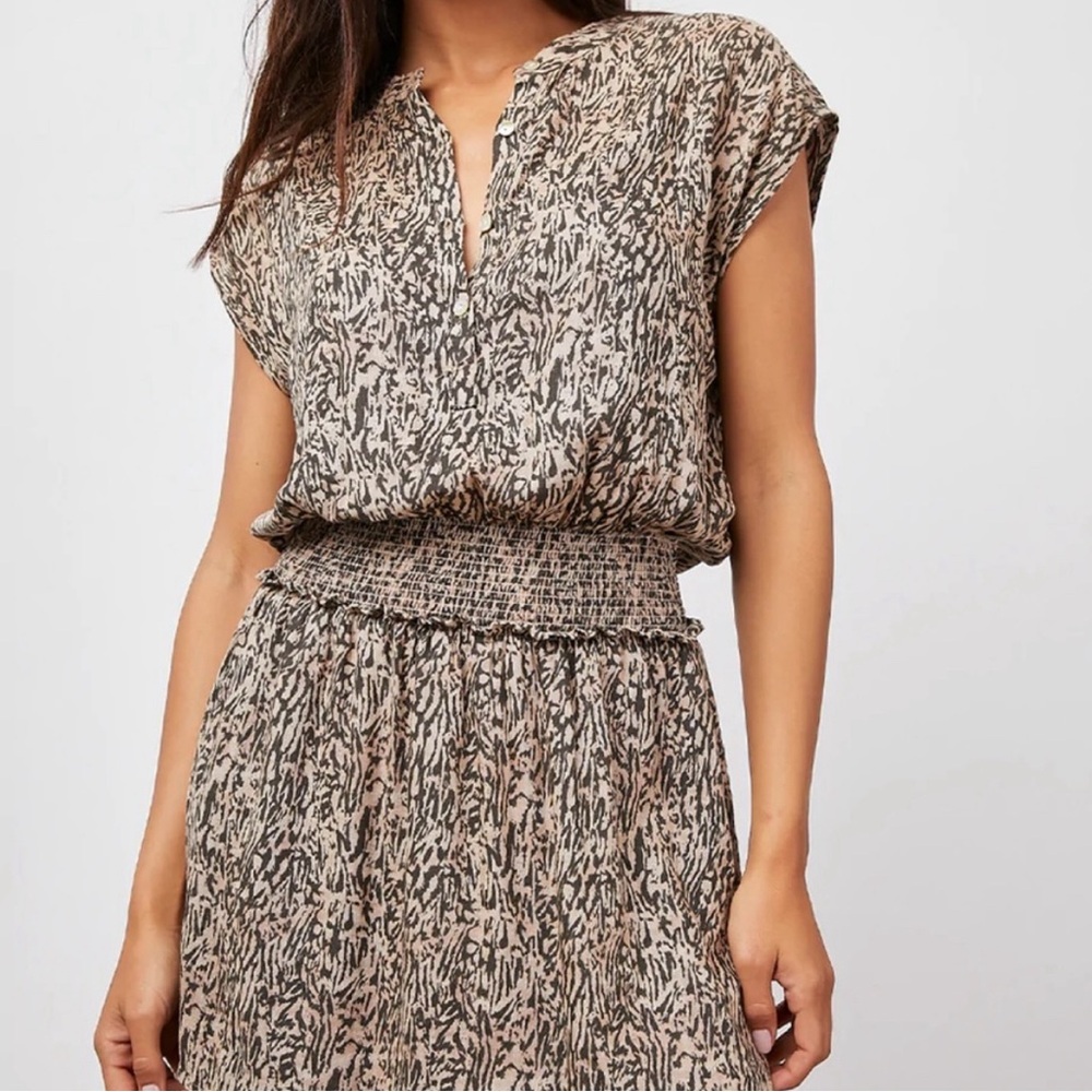 Rails Angelina Abstract Texture Print Linen Blend… - image 4